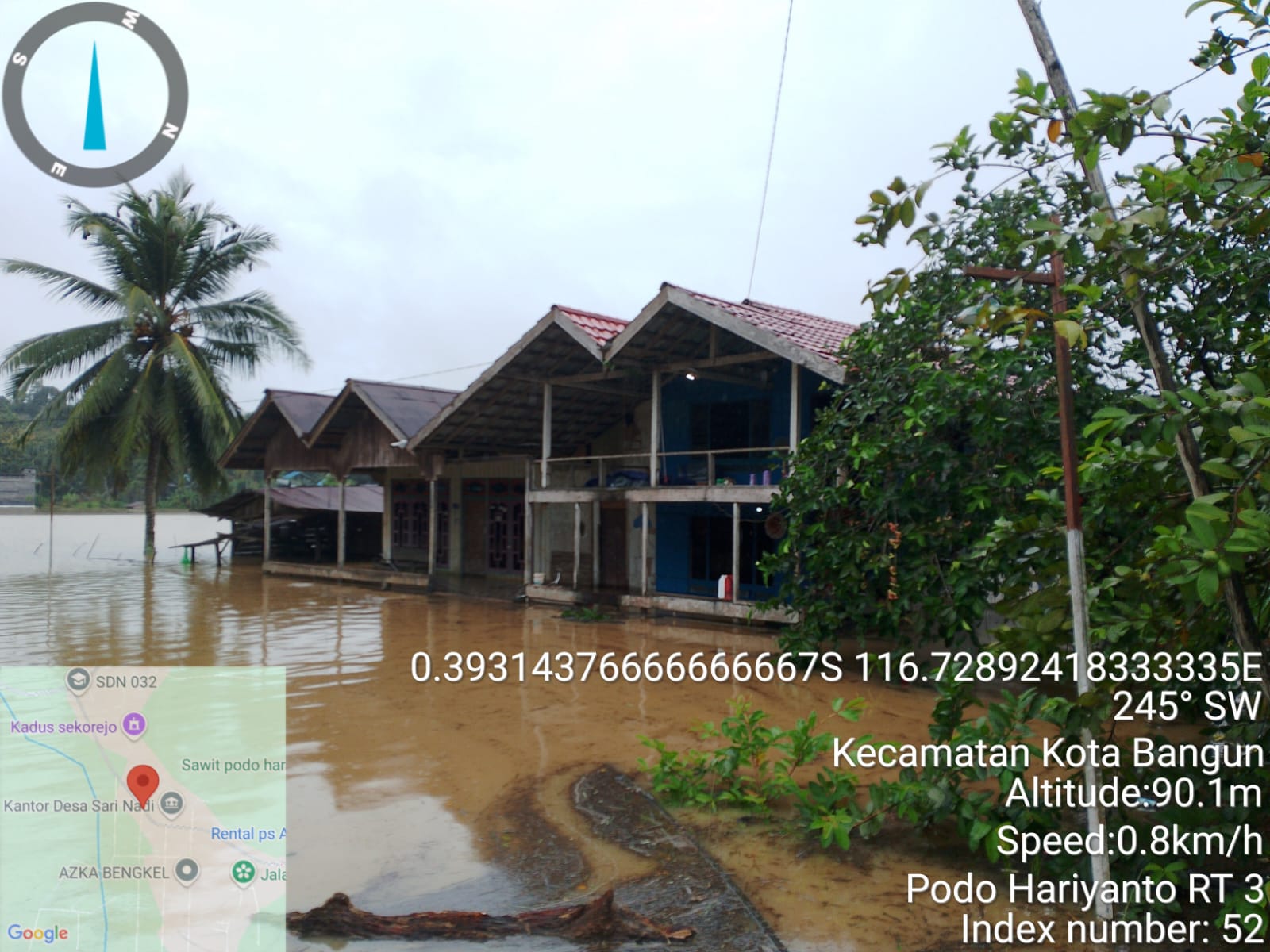 BENCANA BANJIR DI DESA SARI NADI KECAMATAN KOTA BANGUN DARAT