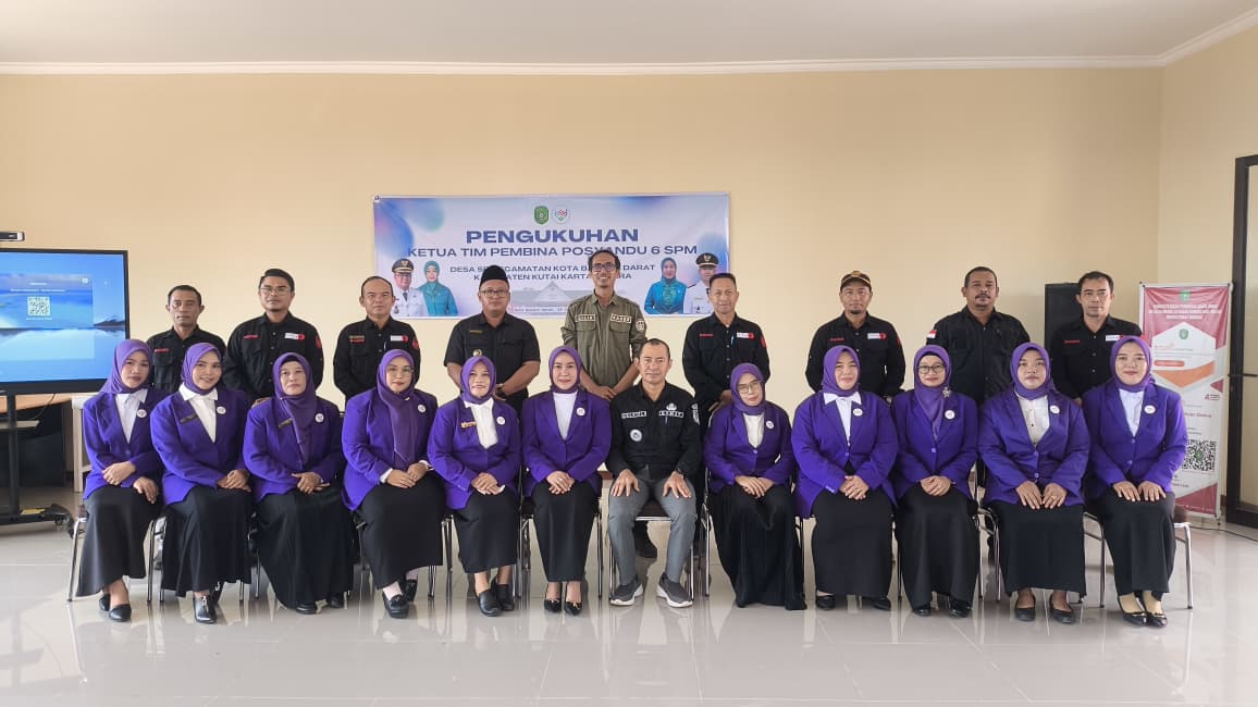Tim Pembina Posyandu 6 SPM Desa se-Kecamatan Kota Bangun Darat Resmi Dikukuhkan